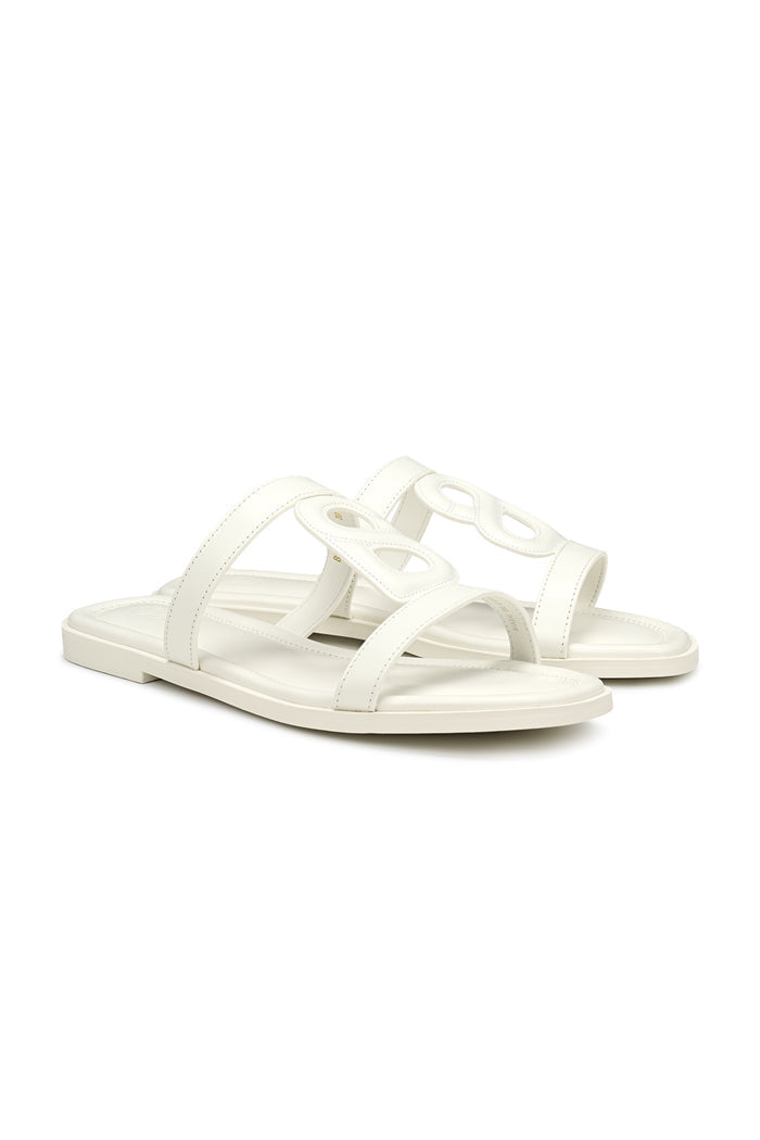 kefi 2.0 sandal in white by buttonscarves