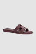 kefi sandal in mahogany by buttonscarves