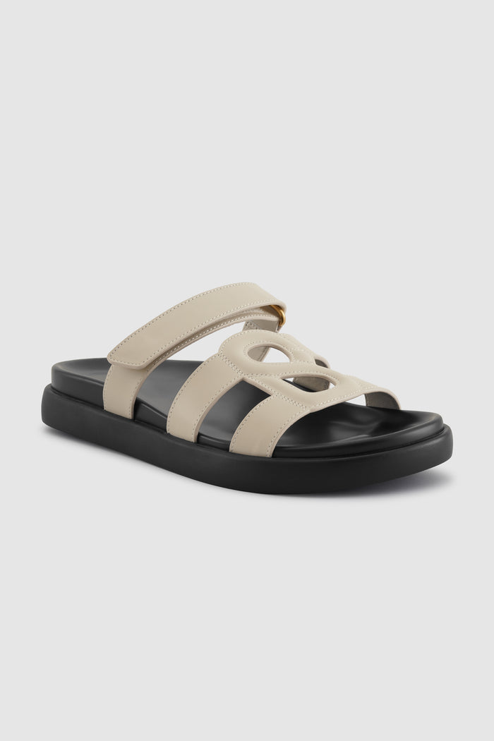 kefi signature strap sandal in lamb by buttonscarves