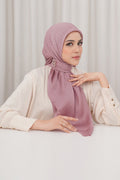 kelly jacquard square scarf in dusty rose by buttonscarves