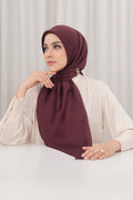 kelly jacquard square scarf in savvy red by buttonscarves