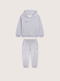 Kids’ Midweight Hoodie and Track Pants Set—Grey Marl