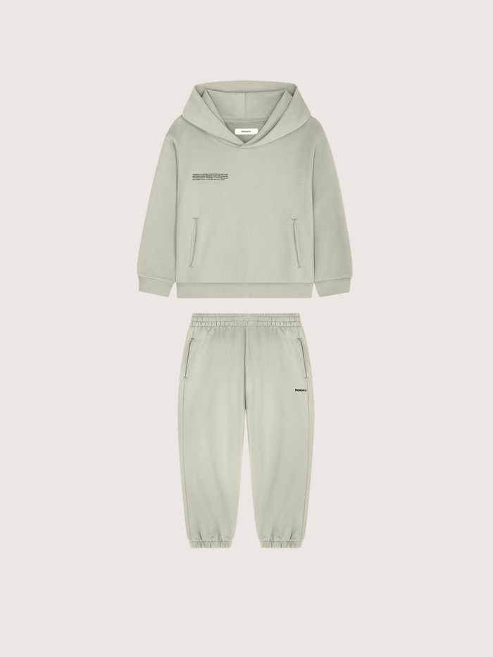 Kids’ Midweight Hoodie and Track Pants Set—Iron Fade