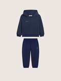 Kids’ Midweight Hoodie and Track Pants Set—Ocean Navy