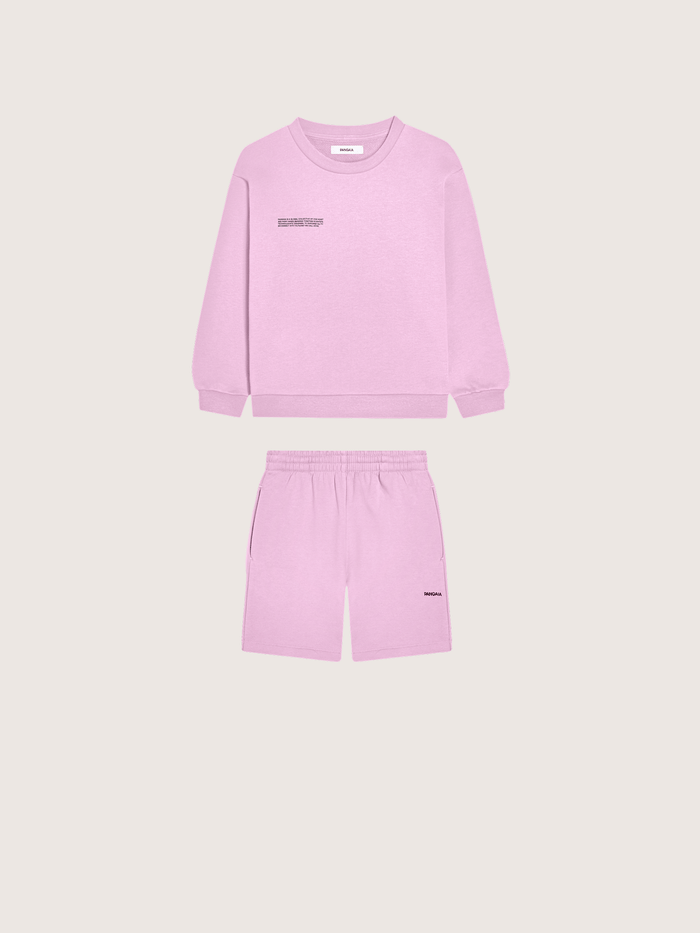 Kids’ Midweight Sweatshirt and Shorts Set—Blush Drift