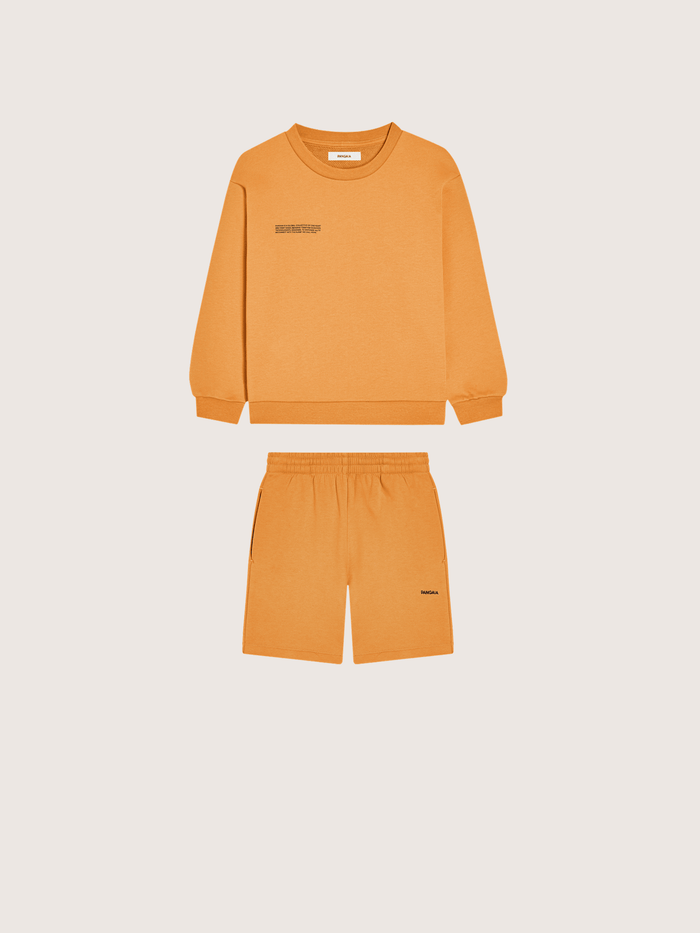 Kids’ Midweight Sweatshirt and Shorts Set—Burnt Horizon