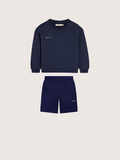 Kids’ Midweight Sweatshirt and Shorts Set—Ocean Navy