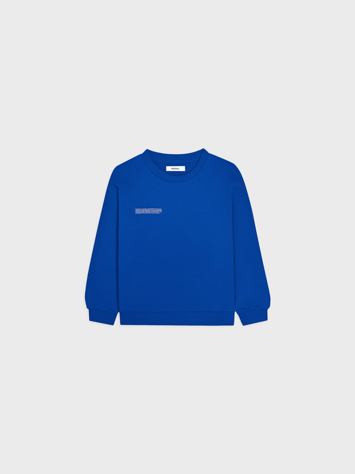 Kids’ Midweight Sweatshirt and Track Pants Set—Gaia Blue