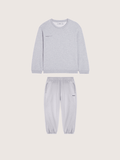 Kids’ Midweight Sweatshirt and Track Pants Set—Grey Marl