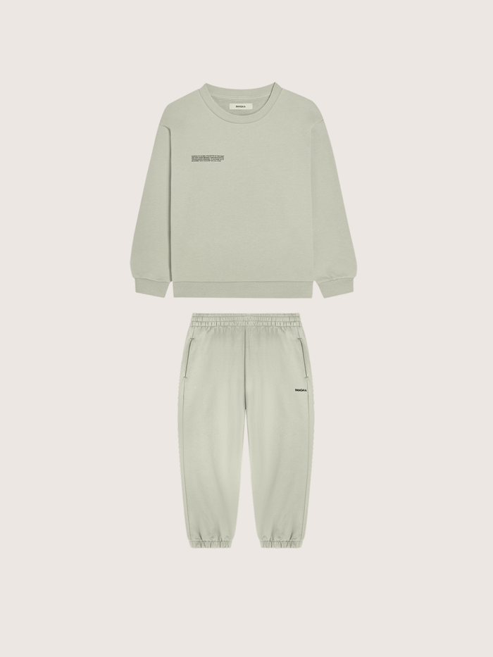 Kids’ Midweight Sweatshirt and Track Pants Set—Iron Fade