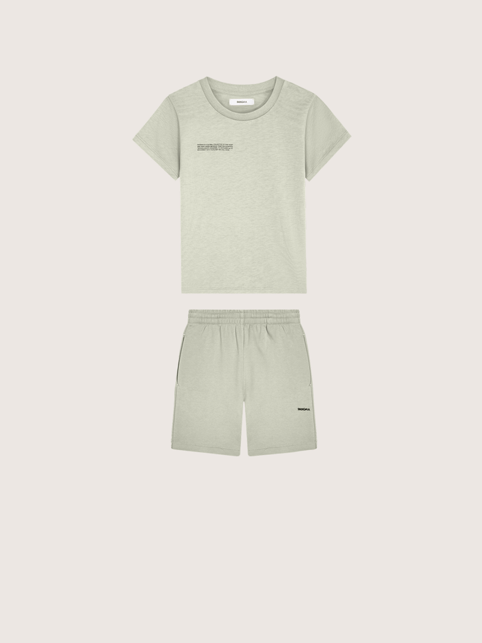 Kids’ Midweight T-Shirt and Shorts Set—Iron Fade