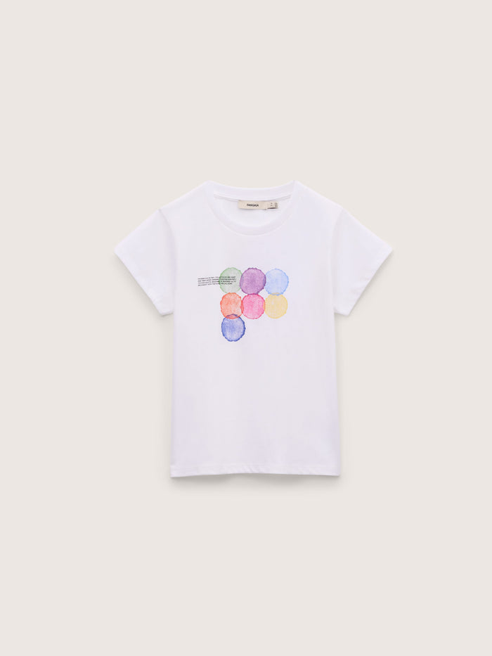 Kids’ Midweight T-Shirt Seven Circles—White