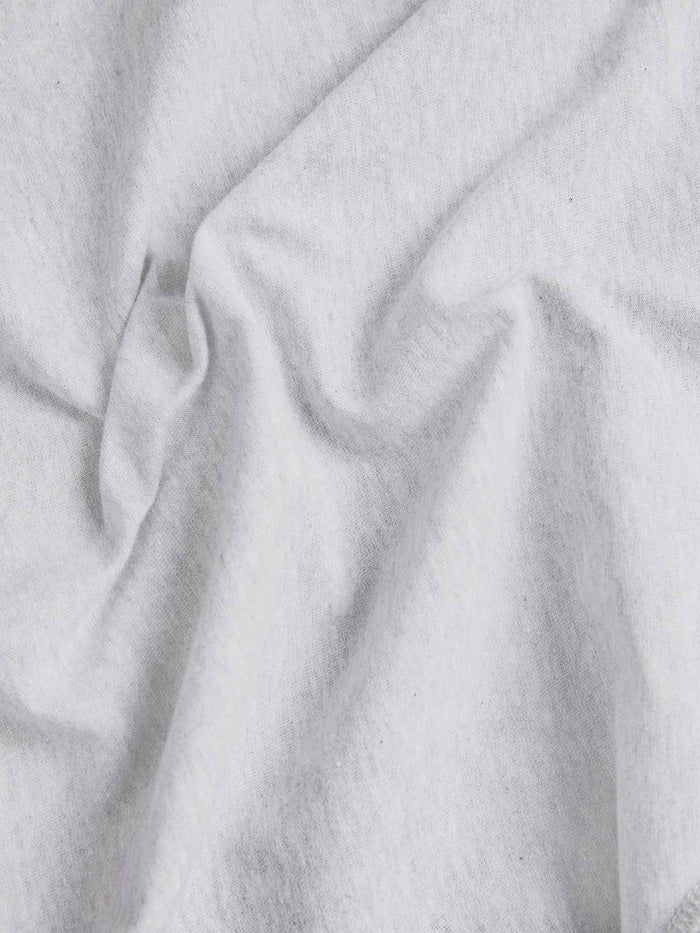 Kids' 365 Midweight T-shirt grey marl 320 GSM organic cotton fabric detail, soft, textured with folds