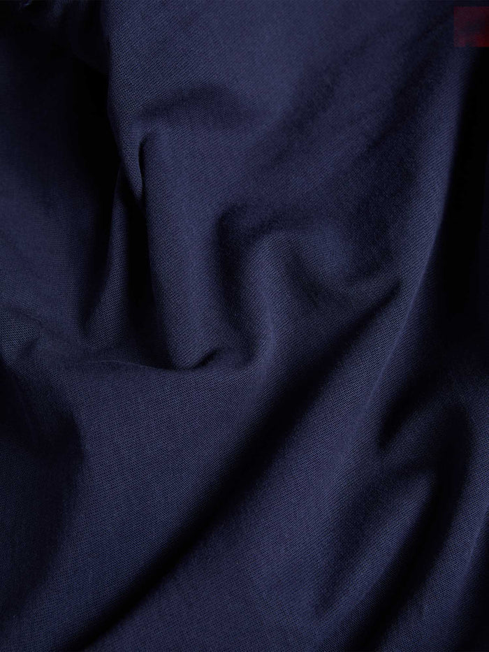 Navy Kids' 365 Midweight T-shirt, 320 GSM organic cotton fabric close-up, showing soft texture and folds