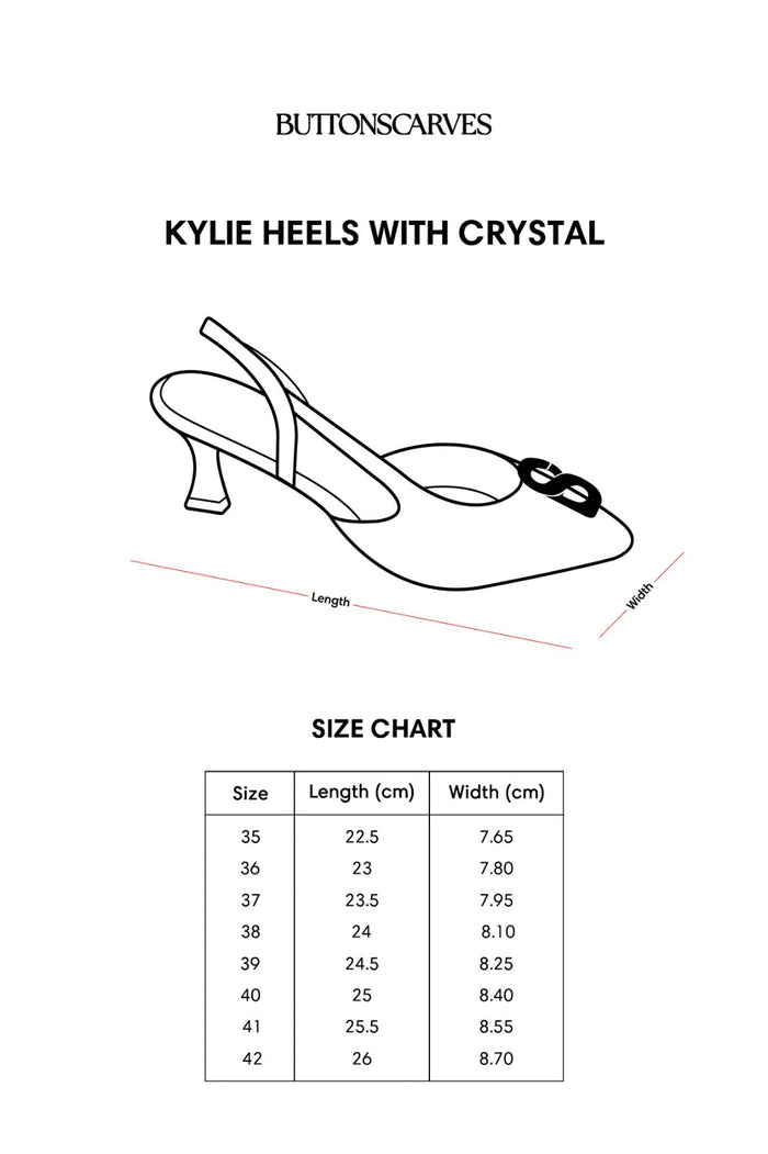 Kylie Heels with Crystal - Gold