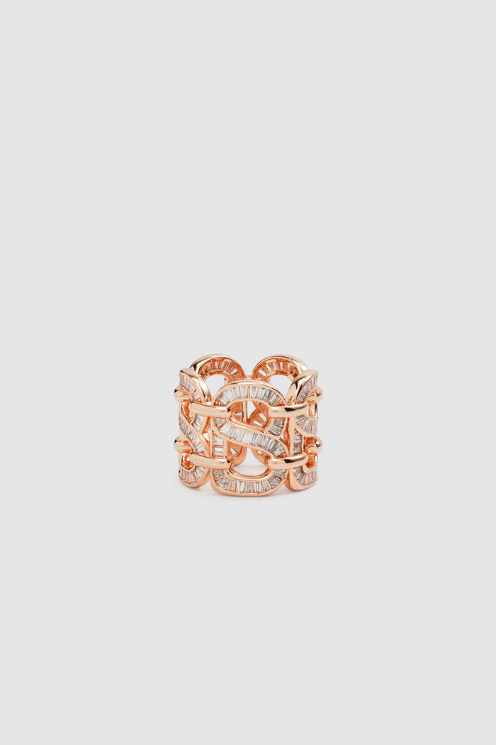 lavish ring brooch in rose gold by buttonscarves