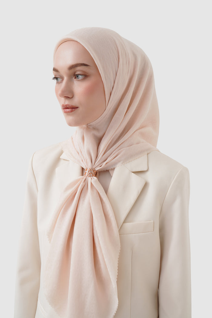 lavish ring brooch in rose gold by buttonscarves on scarf