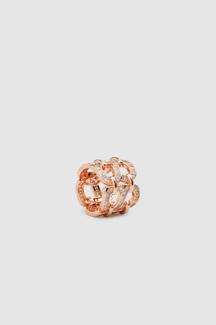 lavish ring brooch in rose gold by buttonscarves detail