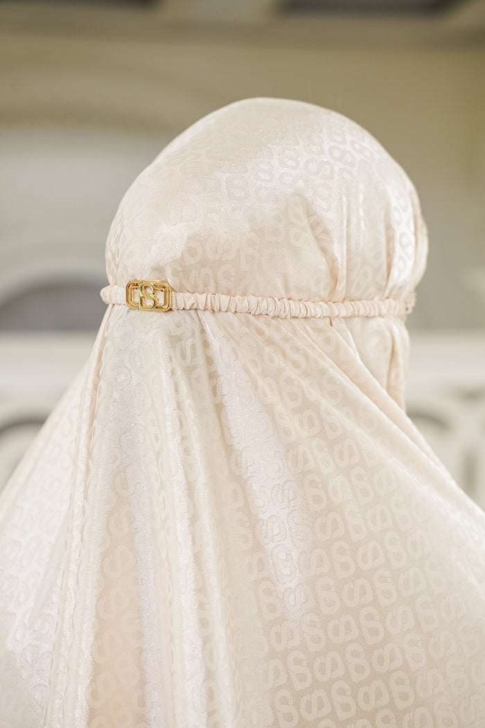 Lavish Tapis Prayer Robe - Almond