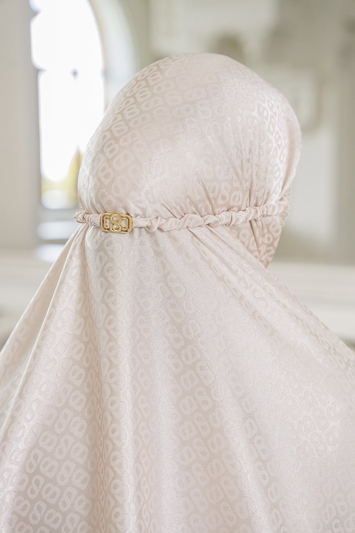 Lavish Tapis Prayer Robe - Silver Gray