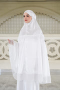 Lavish Tapis Prayer Robe - White
