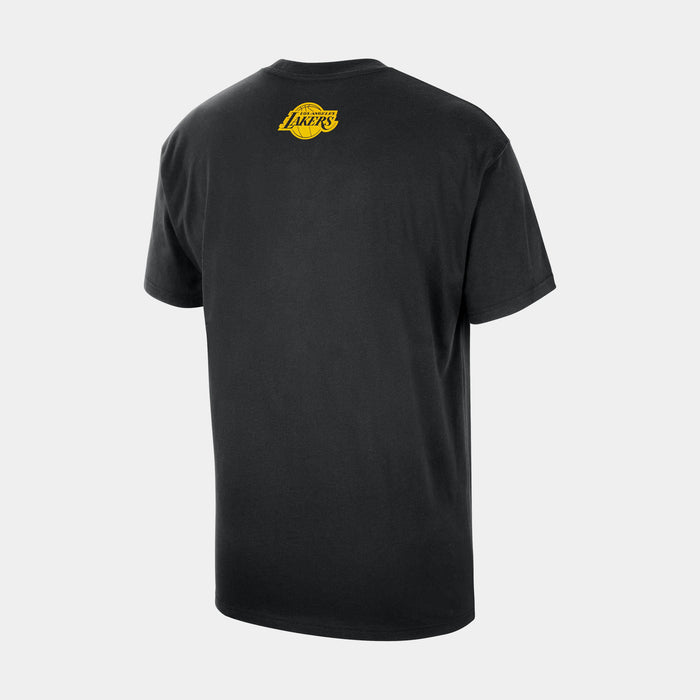 LeBron James Los Angeles Lakers NBA Mens Short Sleeve Shirt (Black)