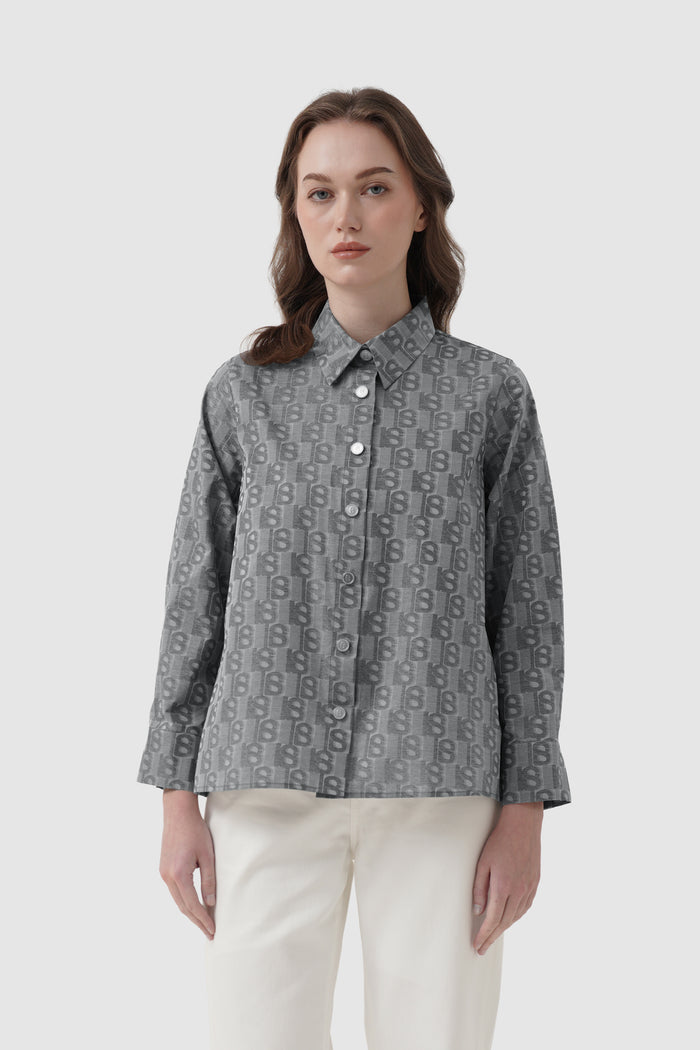 Leena Basic Shirt - Grey