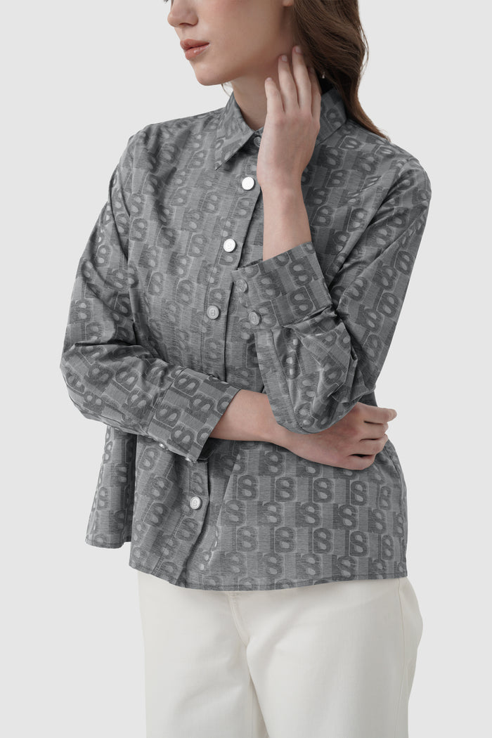 Leena Basic Shirt - Grey