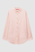 leena cotton pocket shirt in pink by buttonscarves