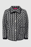 leena jacket in black by buttonscarves