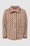 leena jacket in caramel by buttonscarves