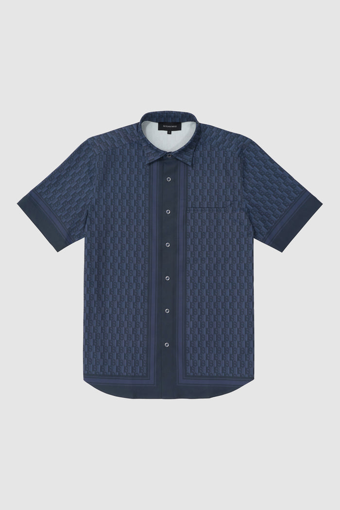 leena men shirt in navy by buttonscarves