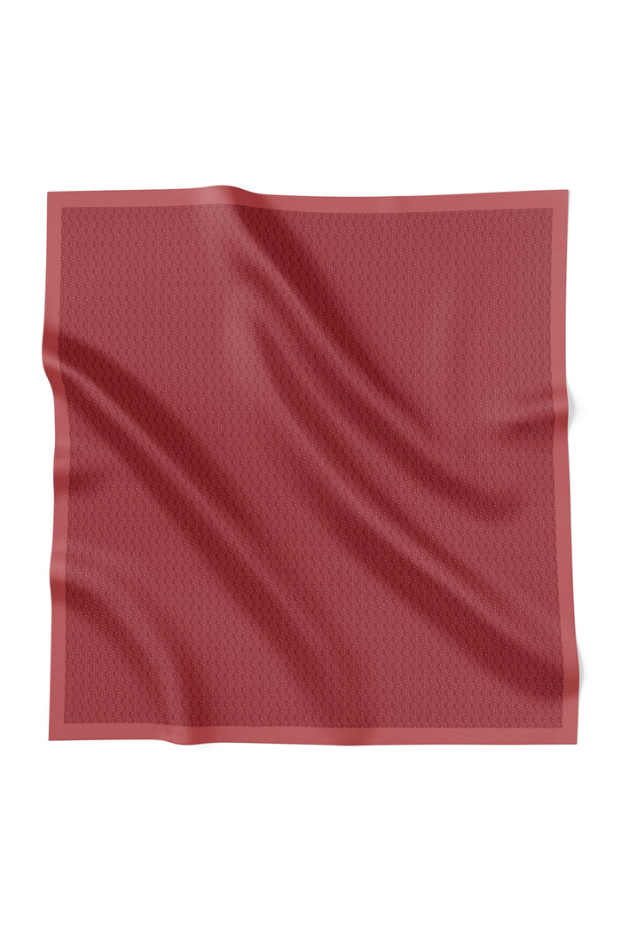 Leena Monogram Square - Red Dahlia