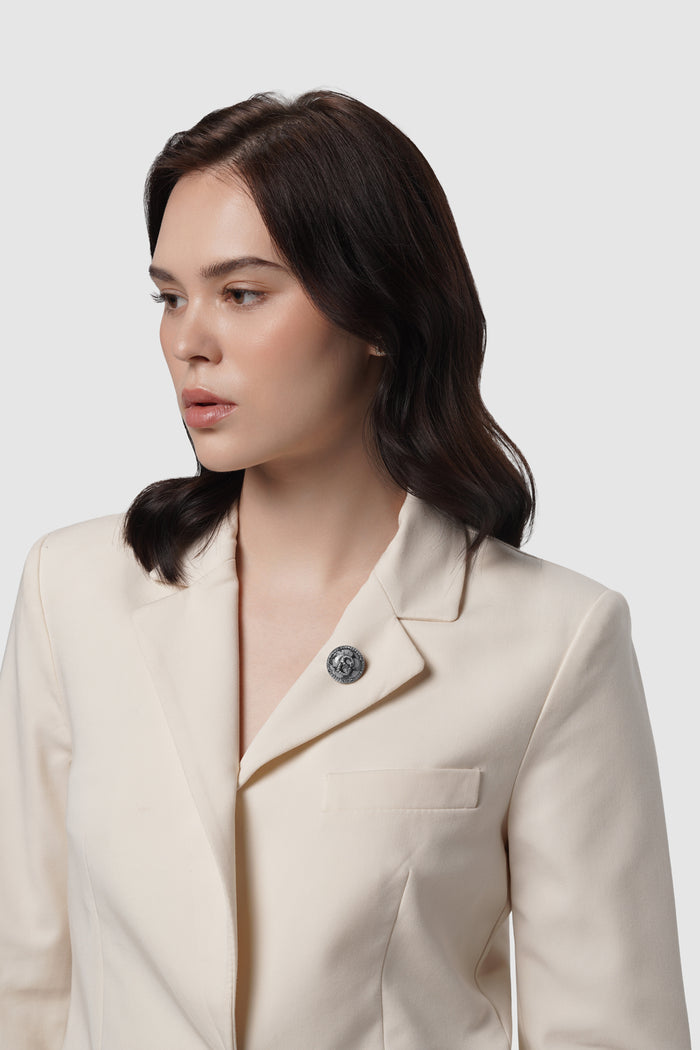 liora pin broch in hematite marble by buttonscarves on blazer
