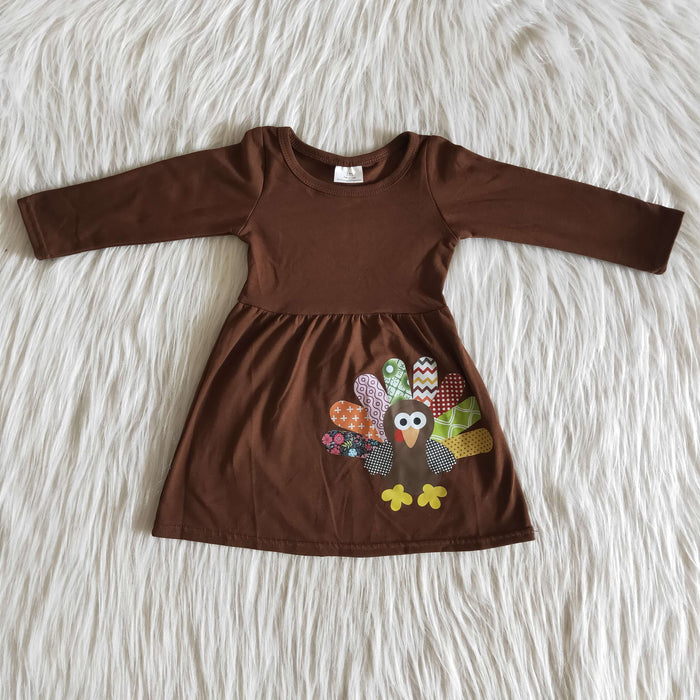 Long sleeve knee length turkey  dress        6 A31-12