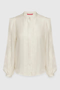 Louisa Pleated Shirt - Ivory
