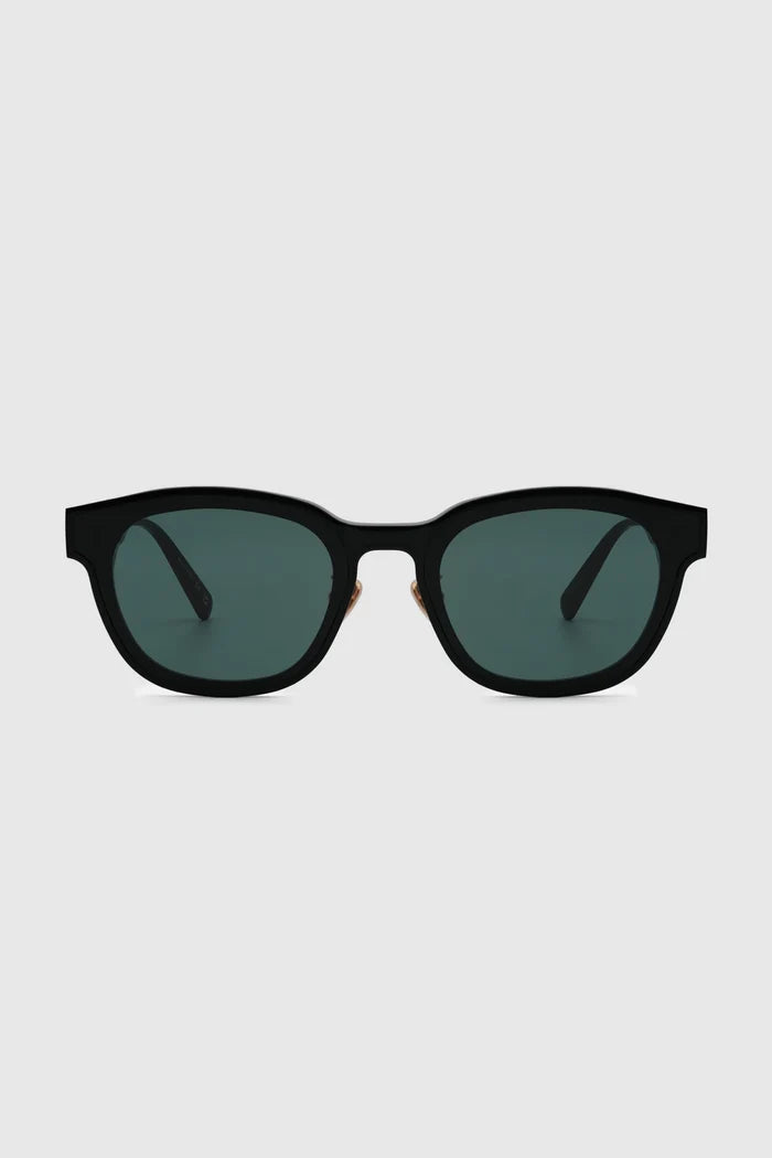 luca sunglasses in green by buttonscarves front view