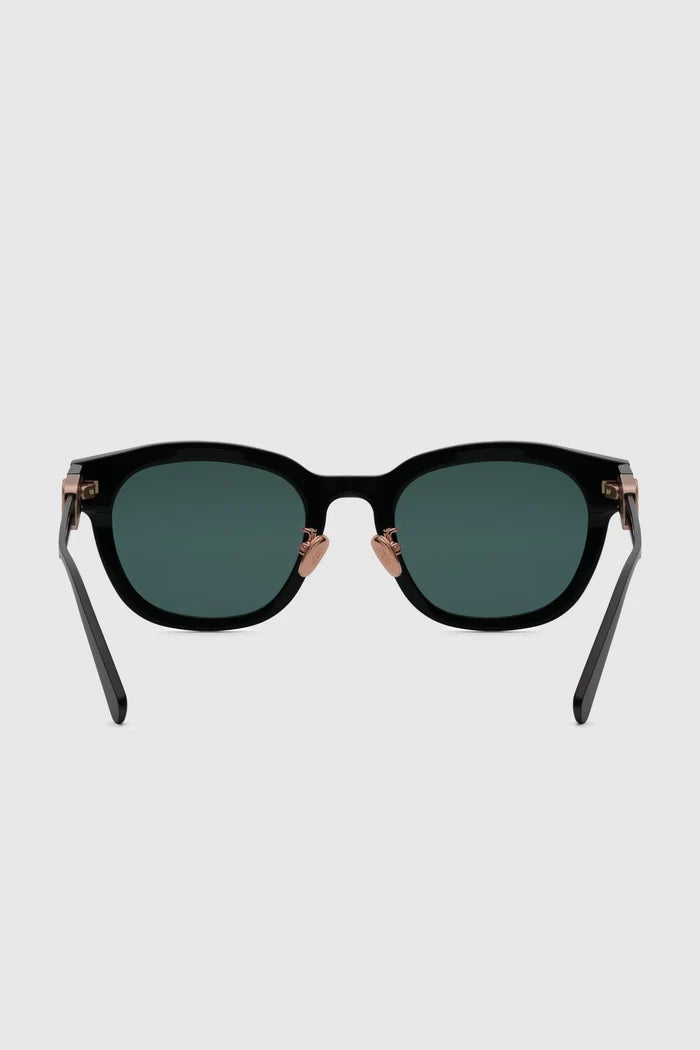 luca sunglasses in green by buttonscarves back view