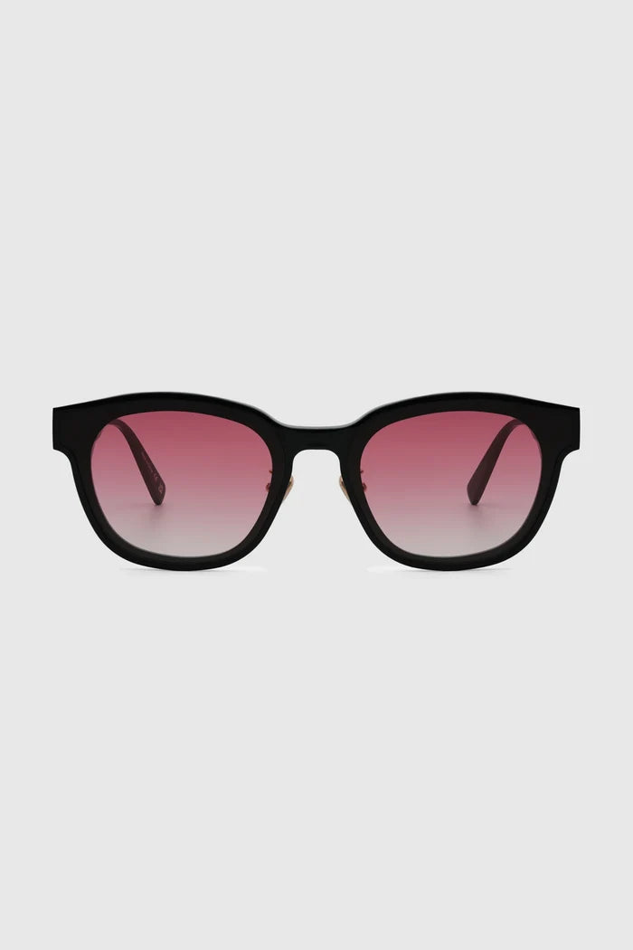 luca sunglasses in pink by buttonscarves front view