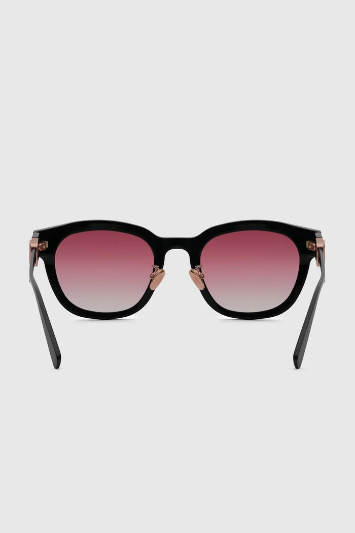 luca sunglasses in pink by buttonscarves back view