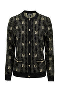 Lucy Cardigan - Black/Gold