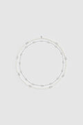 Luna Double Necklace - Silver