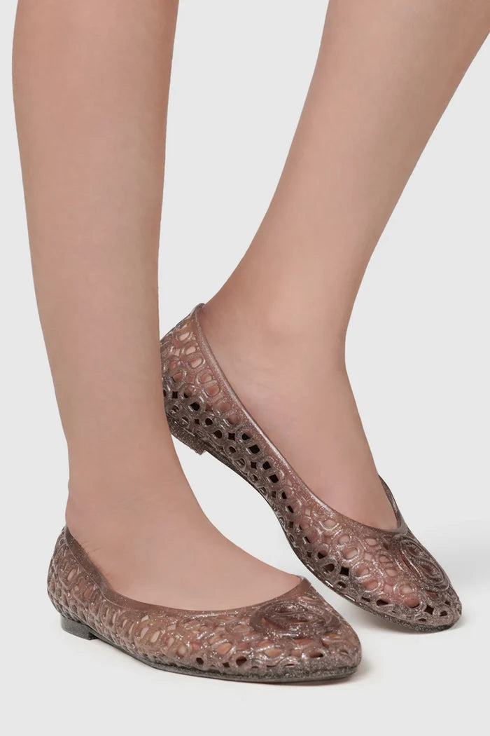 luna jelly shoes in brown by buttonscarves wear looks