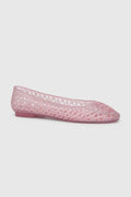 luna jelly shoes in pink by buttonscarves