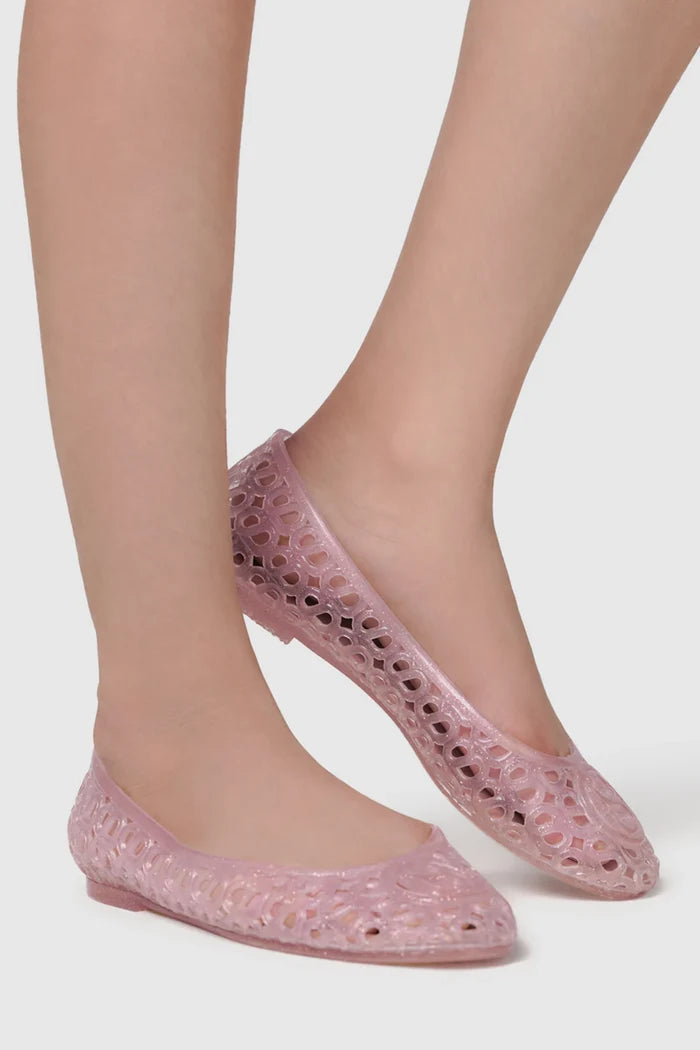 luna jelly shoes in pink by buttonscarves wear looks