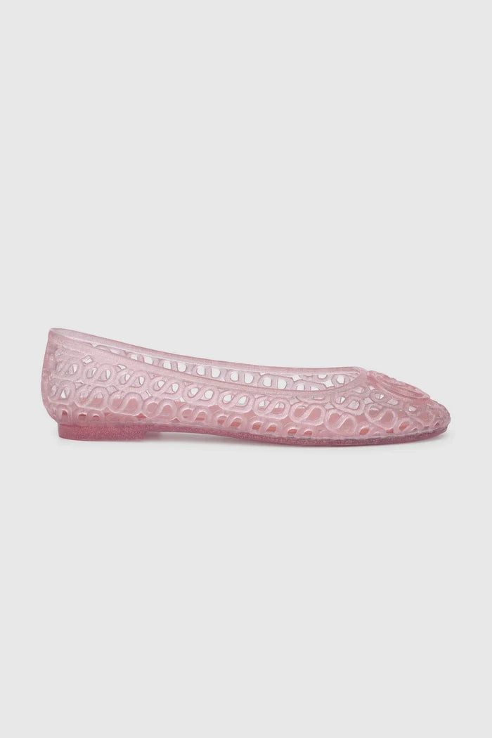 luna jelly shoes in pink side view