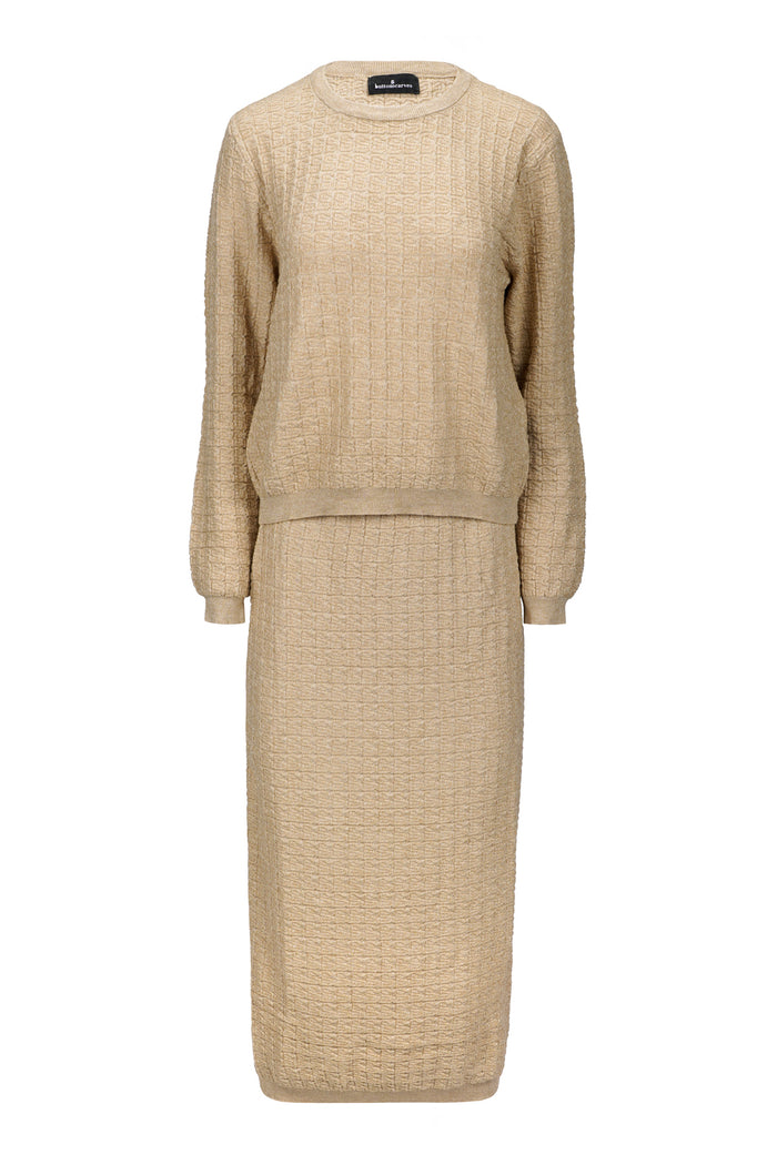 Luna Knit Set - Gold