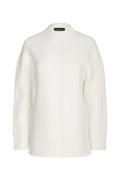 luna sweatshirt in white by buttonscarves