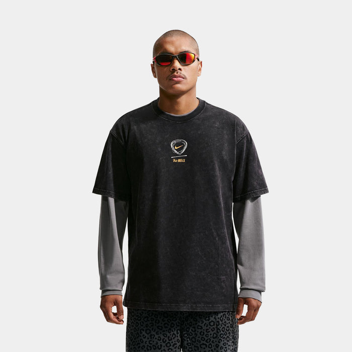 Mad 90 Pack Max 90 No Mercy Mens Short Sleeve Shirt (Black/Bright Citrus)