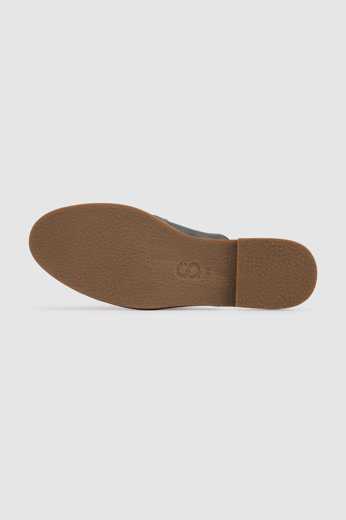Madeline Deux Open Back Loafer - Black